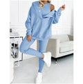 Women's Solid Color Vest Hoodie And Pants Set Lady T Fashions