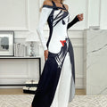 Ladies' Business Elegant Wide Leg Casual Loose Fit One Shoulder Set Sexy Party Set Lady T Fashions