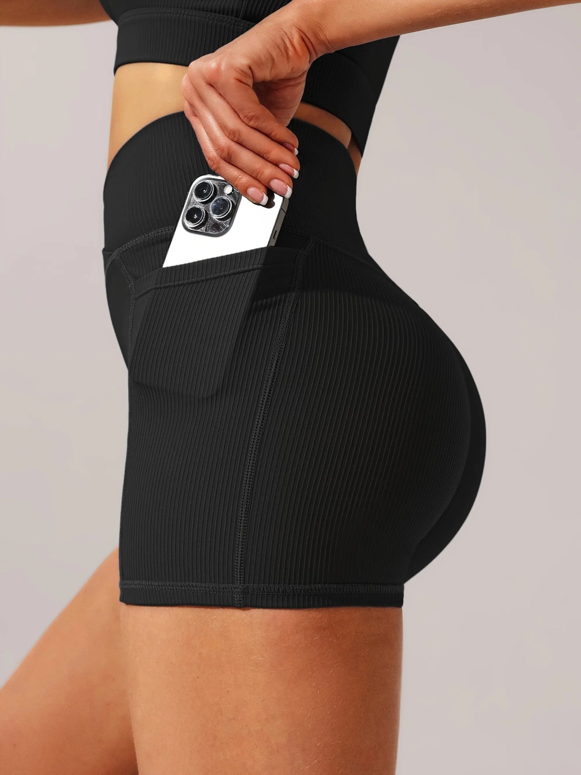 3 Pack Seamless Yoga Shorts - High Waisted Tummy Control, Quick Dry For Gym & Running Lady T Fashions