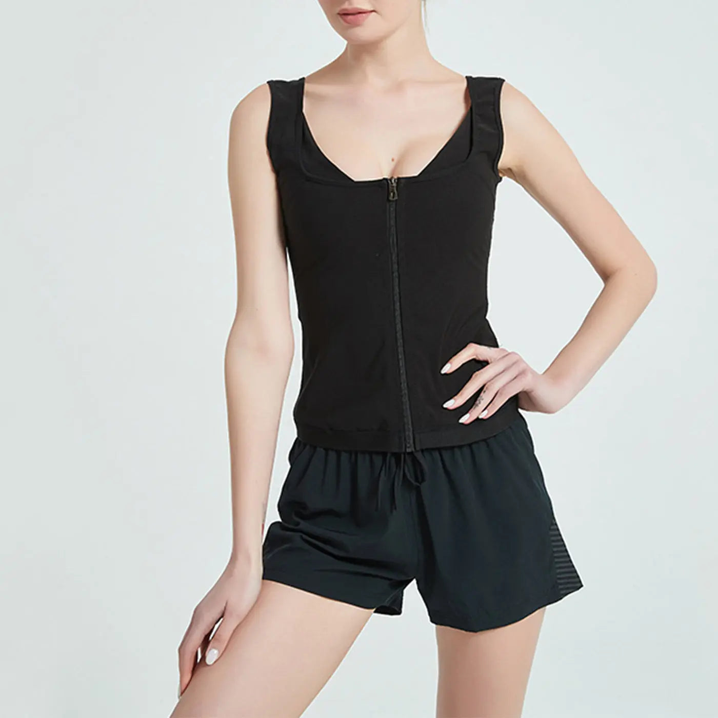 Women's Zip Vest Shapewear Storm Sweatshirt Lady T Fashions