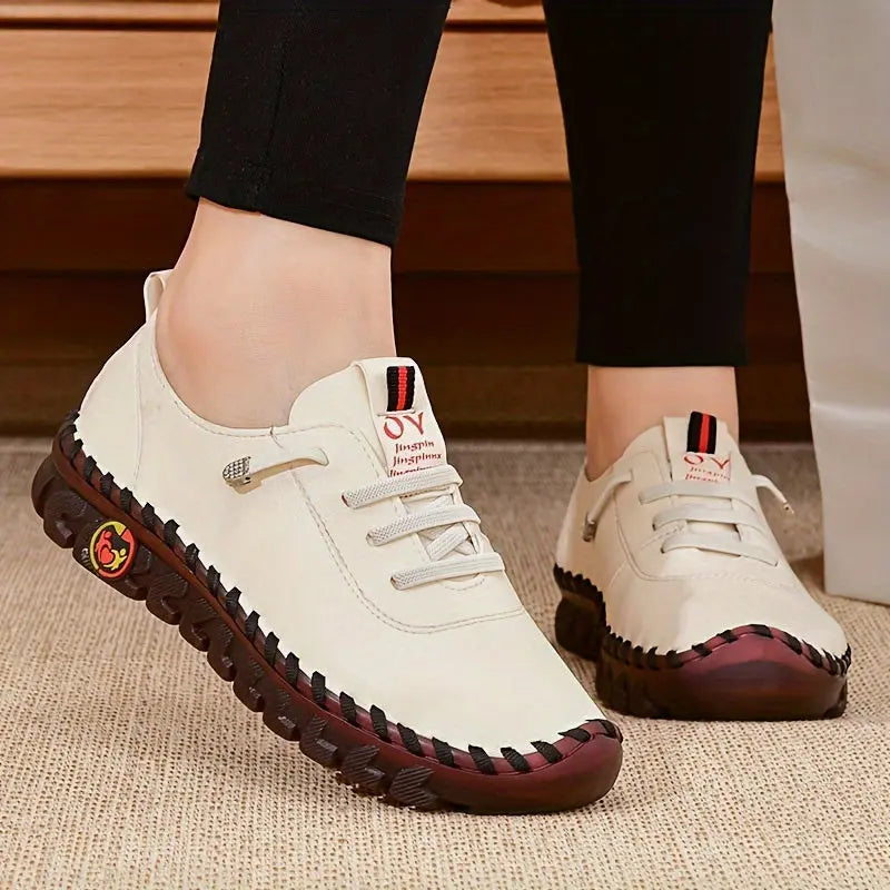Comfortable Chic - Women's Oxfords - Handmade, Breathable, Lightweight, Non Slip, Lace Up, Slip On, Soft Insoles, Easy Walking Shoes for Everyday Wear Lady T Fashions