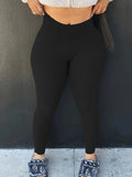 Plus Size New Fashion Tight Casual Bottoming Solid Color Women's Trousers Lady T Fashions