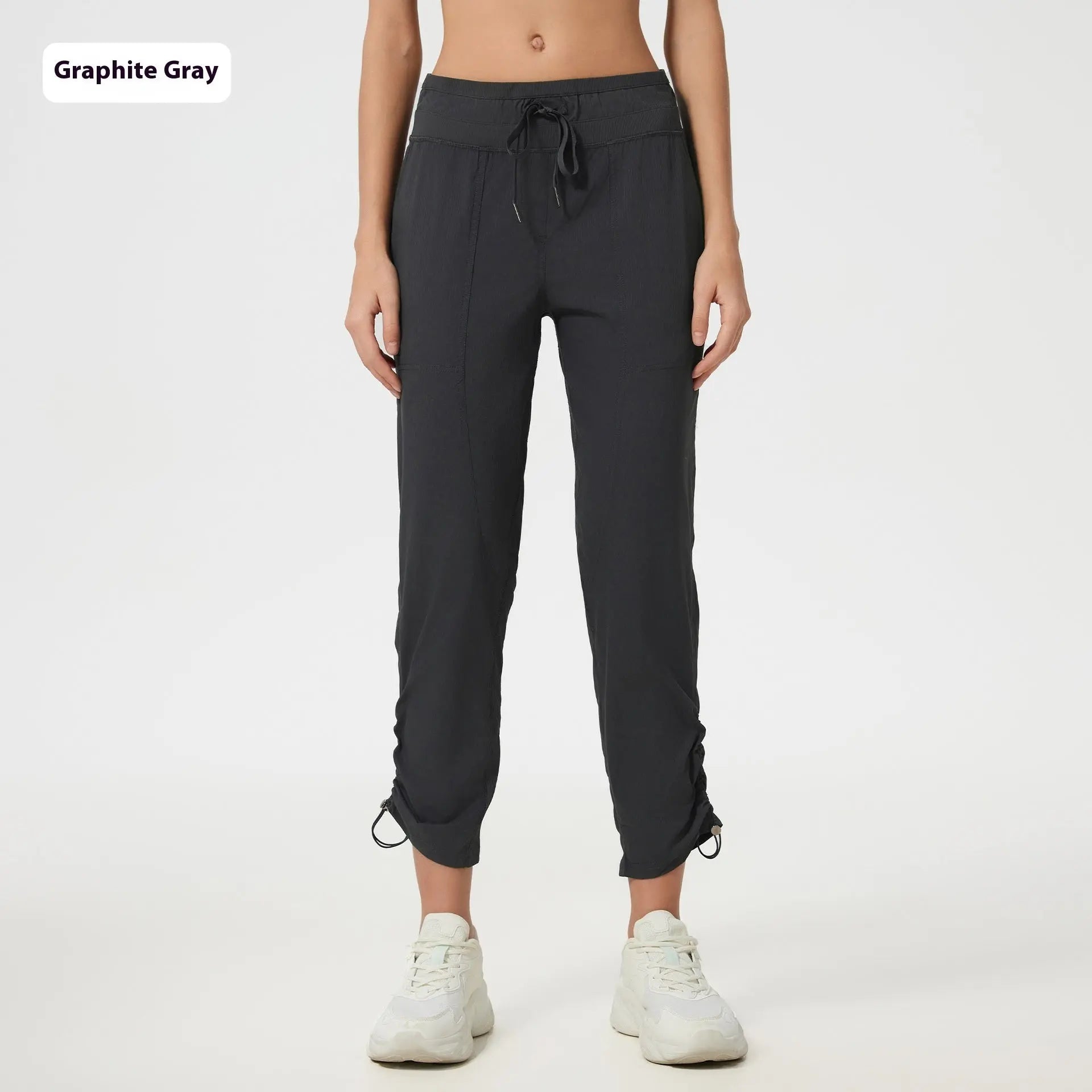 Quick-drying Breathable Running Fitness Straight Cropped Pants Ice Casual All-matching Lady T Fashions