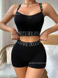 LOVE Letter Waist Head Camisole Women's Boyshorts Lady T Fashions