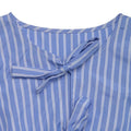 Women's Striped Tie Front Puff Sleeve Summer Casual Mini Dresses Loose Flowy Sundress Lady T Fashions