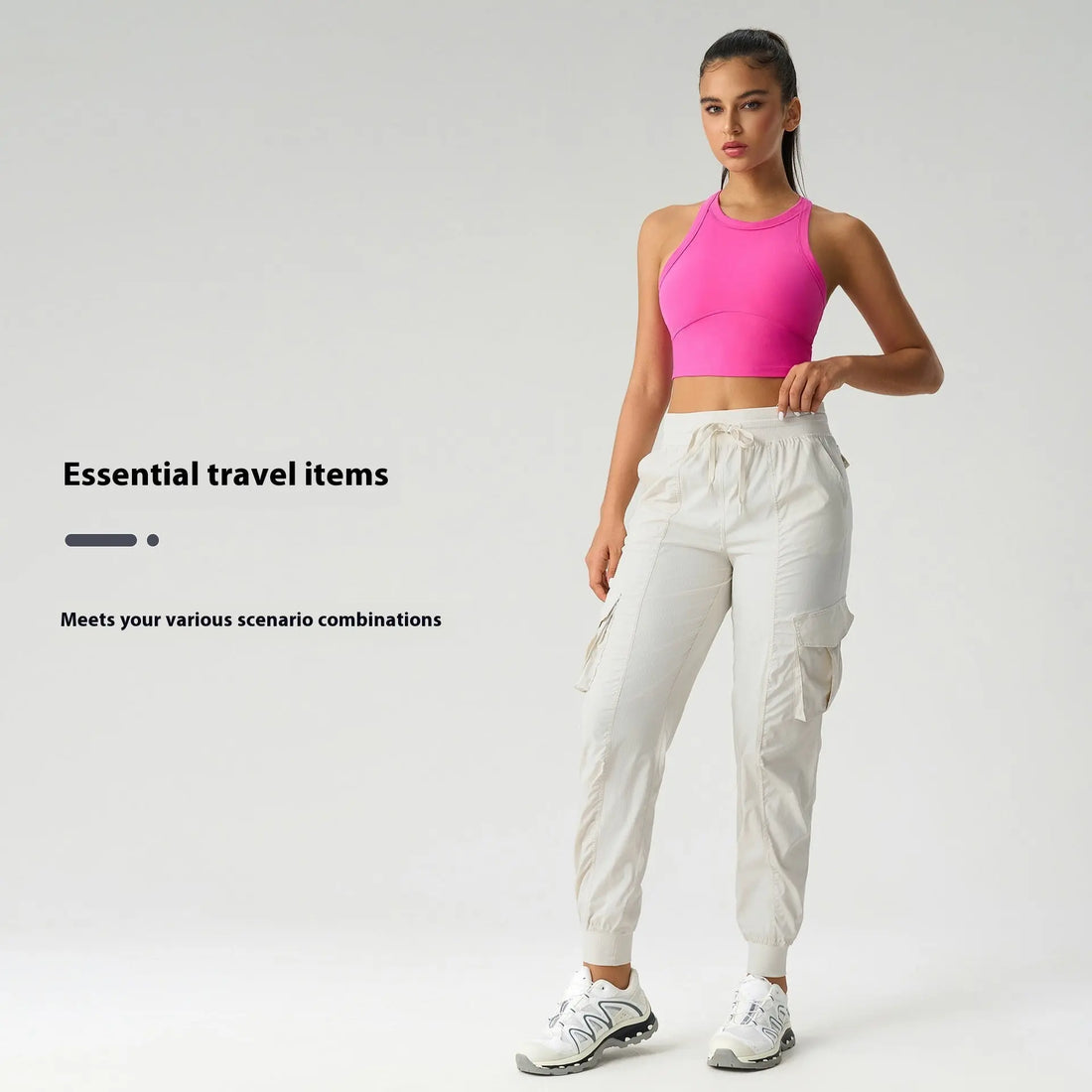 Outdoor Loose Tappered Mid-waist Overalls Women's Thin Quick-drying Breathable Lady T Fashions