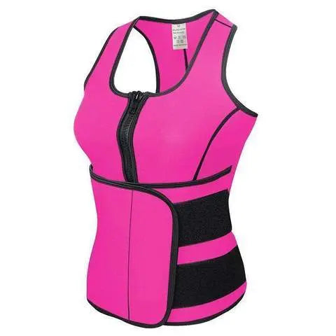 Rubber Body Sculpting Waistband Sports Waistcoat Lady T Fashions