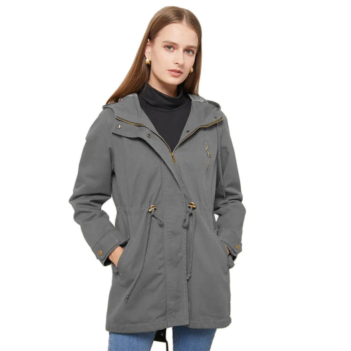 New Cotton Anorak Women's Spring And Autumn Coat Lady T Fashions
