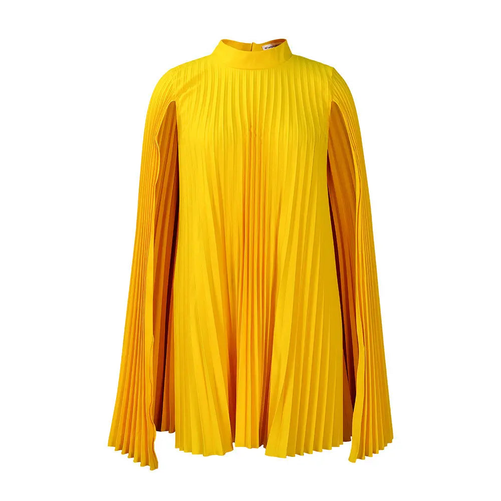 Cape Loose Pleated Plus Size African Dress Lady T Fashions