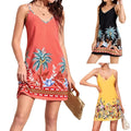 Tropical Camouflage Print Dress Women Lady T Fashions