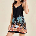 Tropical Camouflage Print Dress Women Lady T Fashions