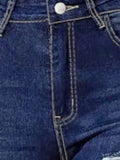 2025 Women's Ripped Tight Cropped Pants, New High Stretch Jeans, Fashionable And Versatile Street Style, Slim Fit Design, Women's Jeans And Clothing Lady T Fashions