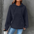 Women's Loose Fitting Hooded Long Sleeved Sweatshirt Lady T Fashions