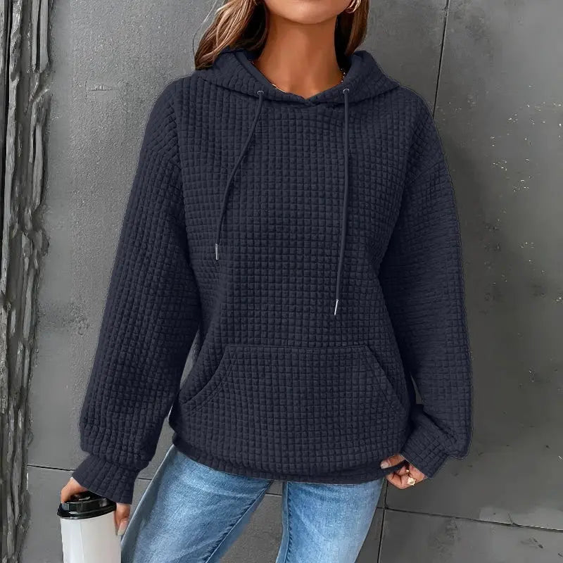 Women's Loose Fitting Hooded Long Sleeved Sweatshirt Lady T Fashions