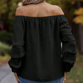 Women's New Solid Color One Shoulder Elastic Design Loose And Comfortable Shirt Top Lady T Fashions
