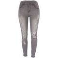 Women's Fashion Elastic Slim Fit Ripped Skinny Jeans Lady T Fashions