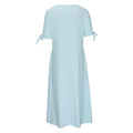 Women's Eyelet V-Neck Maxi Dress Short Sleeve Flowy A-Line Summer Beach Dress Lady T Fashions