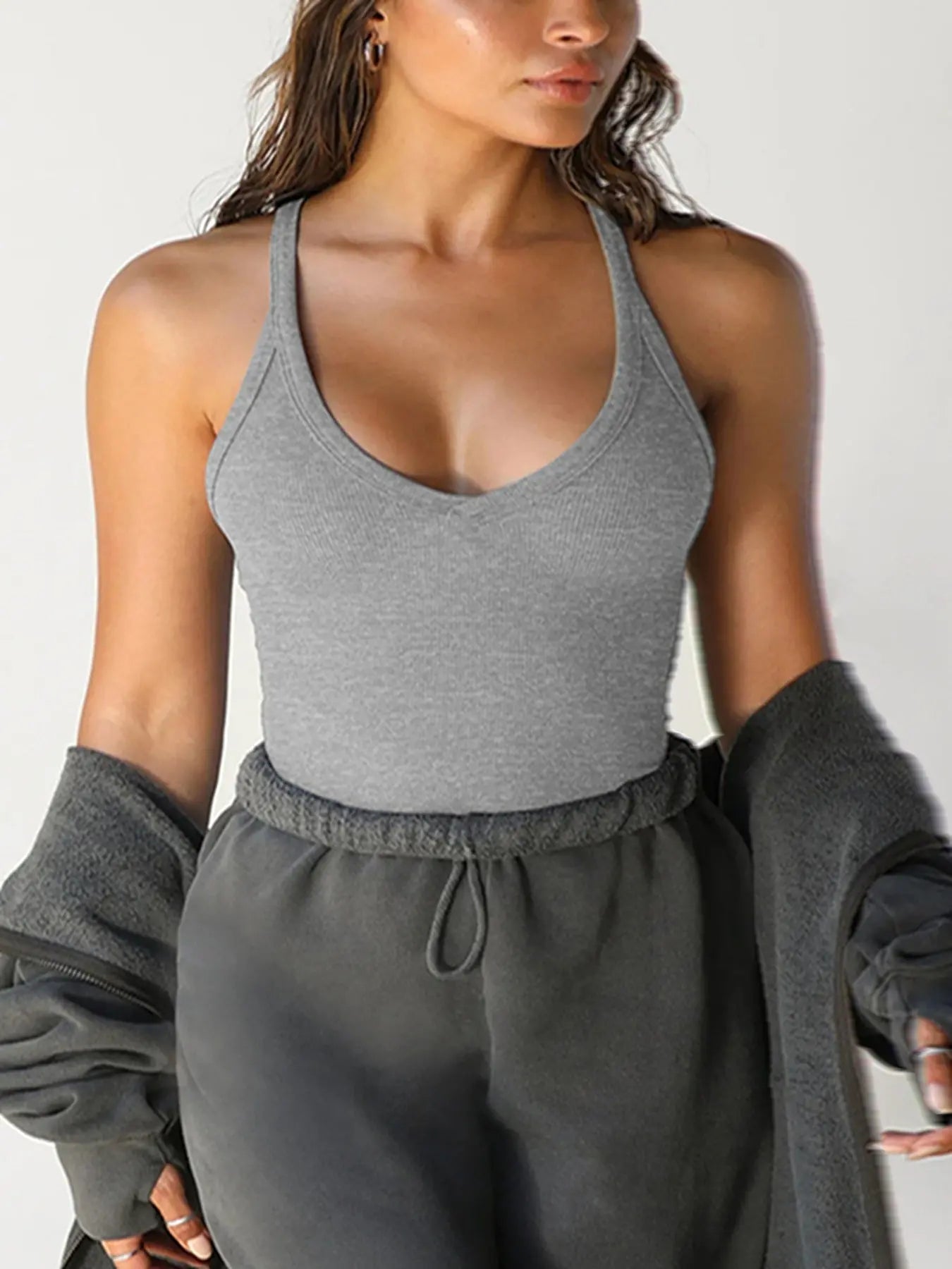 2-piece Knitted Vest Nun Top With A Base Layer Underneath Lady T Fashions