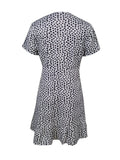 Ladies' V-neck Printed Fashionable A-list Dress Lady T Fashions