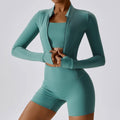Outdoor Sports Skinny Yoga Clothes Suit Nude Feel Lady T Fashions