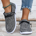 Women's Solid Color Canvas Shoes, Casual Lace Up Flat Sneakers, Women's Daily Travel Shoes Lady T Fashions
