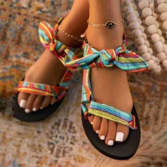 European And American Women's Sandals 21 Years Of Summer New Style Flat Bottom Lady T Fashions