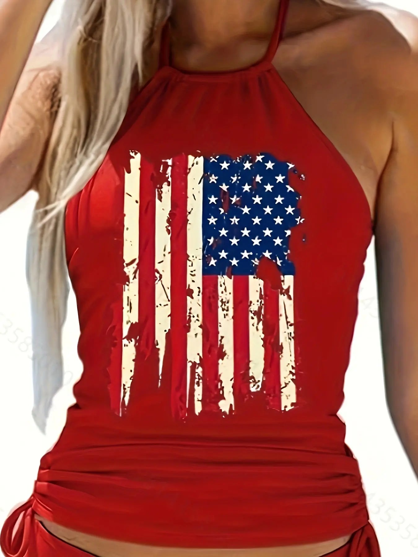 Women's Two-piece Casual Swimsuit P125 Red Lady T Fashions