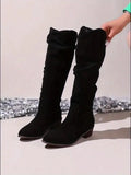 Women's Vintage Western Cowboy Boots - Knee-High Pull-On Boots with Chunky Heels, Western Booties for Women, Country Western Events & Everyday Outfits - Cowboy Accessories, Casual Wear, Lady T Fashions