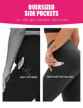 Yoga Pants - Cropped High-waisted Slanted Pockets Polyester Double Grinding Army Green Camouflage Lady T Fashions