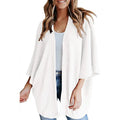 Bat Sleeve Waffle Gerson Women's Cardigan Lady T Fashions