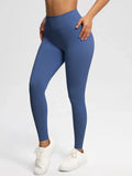 Sexy High Elastic Women's Solid Tights High Waist Workout Yoga Leggings, Scrunch Butt Lifting Elastic Pants, Tummy Control Butt Lifting Workout Yoga Athletic Pants Lady T Fashions