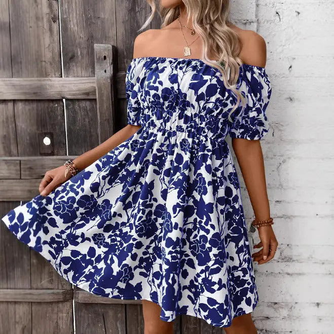 Comfort And Casual Commute Style Women's Printed Dress Lady T Fashions