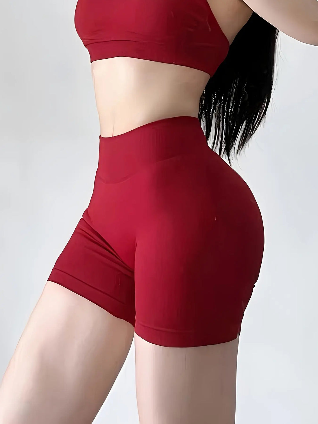High-Waisted Yoga Shorts - Quick-Dry & Squat-Proof Lady T Fashions