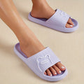 Stylish Striped Women’s Slippers - Open Toe, Comfortable & Non-Slip Indoor Shoes for All Seasons Lady T Fashions