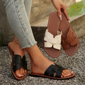 Plus Size Open Toe Flat Cool Women's Slippers Lady T Fashions