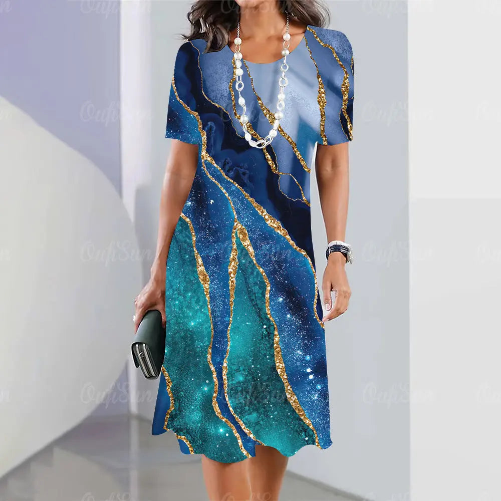 Women's Graphic Printing Elegant And Beautiful Mini Skirt Lady T Fashions