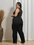Plus Size - Women Plus Size 2pcs Outfits Fringe Tassel Long Pants Set Sleeveless Tank Tops Clubwear Lady T Fashions