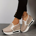Stunning Floral Lace Platform Shoes - Fashion Sneakers with Height Increasing, Slip-On Design, Low Top Style, and Versatile Casual Wear - Perfect for Everyday Outings and Special Occasions Lady T Fashions