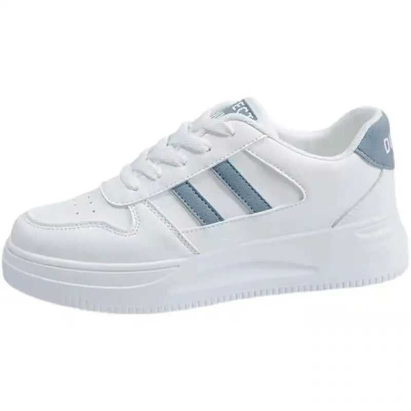 Women's All-matching Casual Sports Leather Summer White Sneakers Internet Celebrity Lady T Fashions