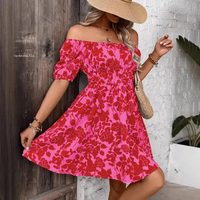 Comfort And Casual Commute Style Women's Printed Dress Lady T Fashions