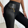 Black High Waist Stretch Feet Black Trousers Tight Pencil Magic Pants Lady T Fashions