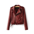 autumn and winter women's clothing coat Korean version of the Korean version of women's leather jacket fashion women's clothing wholesale Lady T Fashions