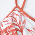 Ladies' Asymmetrical Plant Printed Camisole Top With Drawstring Details, Sexy Hip Hugging Shorts, Vacation Style Two-piece Set Lady T Fashions