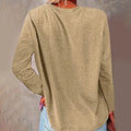4 Pack Women's Solid Color Casual Set Round Neck Long Sleeve Tops For Spring&Fall Lady T Fashions