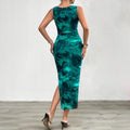 Elegant Slim Sleeveless Mesh Dress Lady T Fashions