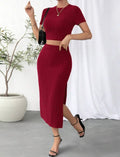 Women's Fashion High Waist Side Slim Fit Suit Lady T Fashions