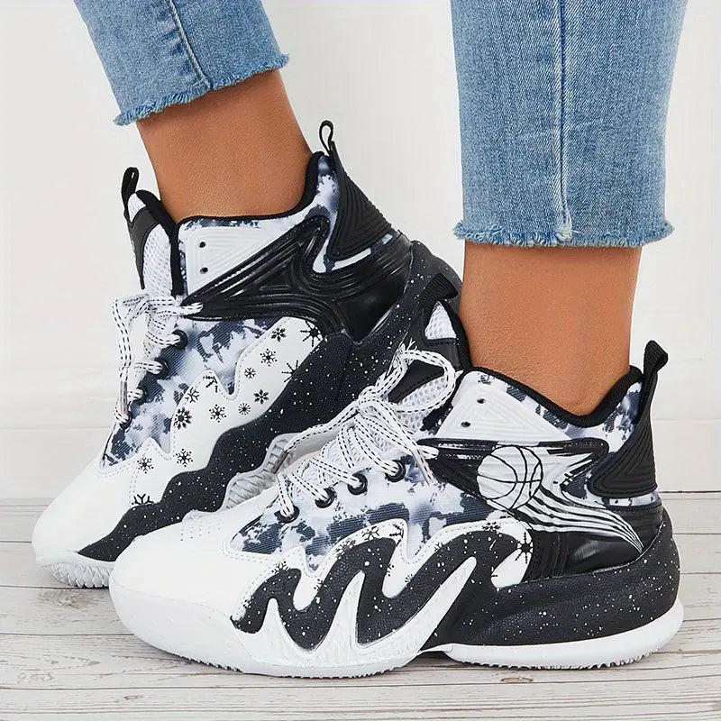 Women's Fashion Color Blocking Running Shoes - Non-Slip, Breathable, Shockproof Basketball Shoes for Comfort and Style! Lady T Fashions