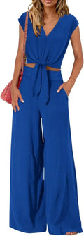 High Waist Slim-fit Wide-legged Pants Suit Lady T Fashions