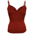 Ladies' Rhinestone Embellished Lace Up New Shoulder Strap Sequin Fashion Sexy Camisole Vest Lady T Fashions