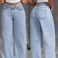 Sweet And Spicy Style High Waist Straight Jeans Lady T Fashions